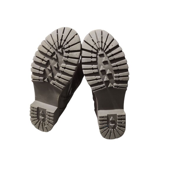 Combat Boots Buckle Casual PU-Leather Riding Fashion Tall Knee High Lace Up - Picture 7 of 7